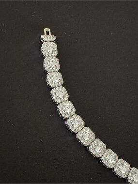 Moissanite VVs diamond bracelet 8”